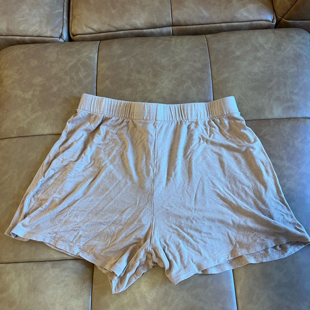SKIMS Muted Orange Soft Sleep Shorts